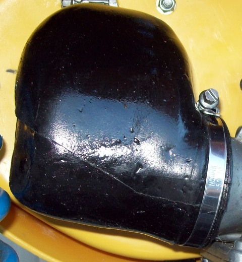1981-1983 Suzuki RM 125 250 465; 83/84 RM 500 Works Replica Single Side Airbox Assembly Replacement Air Boot